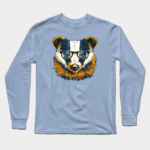 Brock "The Badger" Badass Long Sleeve T-Shirt by Carnets de Turig